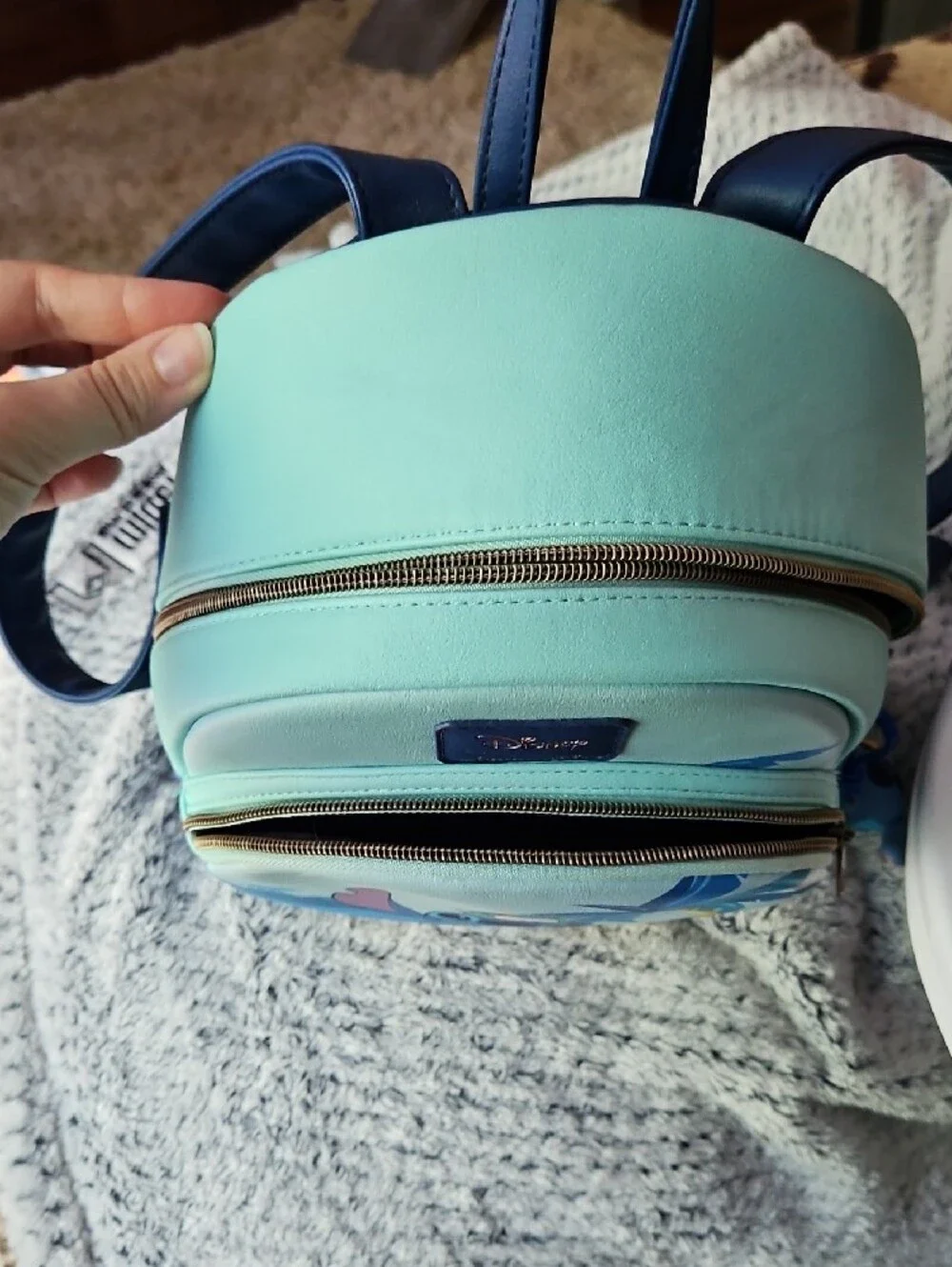 Loungefly Disney Stitch Mini Backpack With Stitch Tyedye Keychain